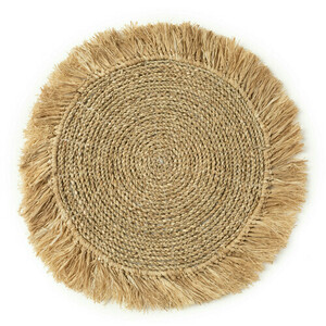 Bazar Bizar Seagrass Raffia Natural Placemat 45 × 45 cm BAVE001N small 0