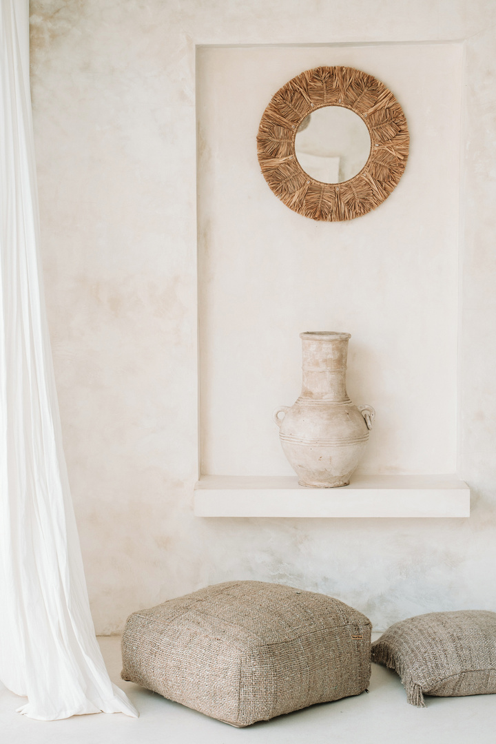 View The Palm Tree Mirror - Natural - M The Palm Tree Mirror - Natural - M