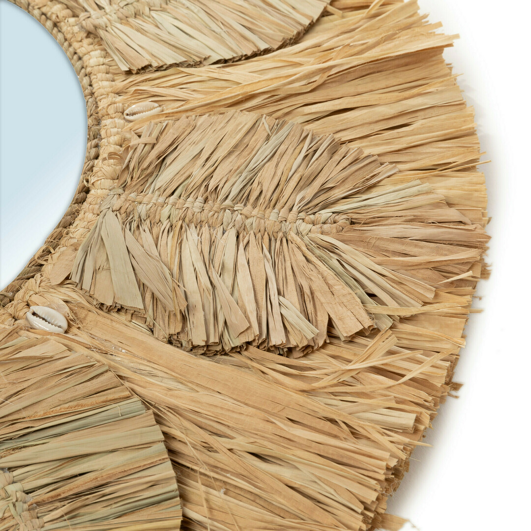 Display The Palm Tree Mirror - Natural - M The Palm Tree Mirror - Natural - M