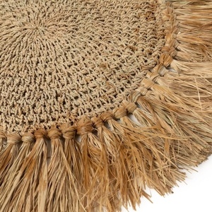 The Crochet Raffia Placemat - Natural small 4