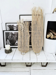 Tassel pendant lamp - The Squid M, E27, Rattan, boho small 3