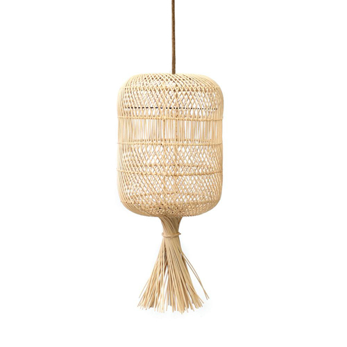 Check Openwork ceiling lamp, decoration - The Dumpling Floor Lamp S, E27, Rattan