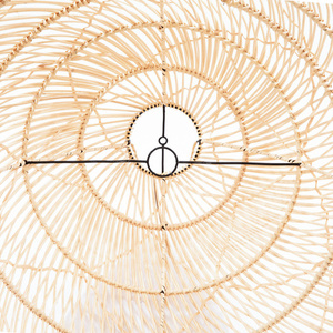 Boho pendant lamp - The Twister M, E27, Rattan, plaid small 8