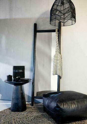 Check Black braided pendant lamp - The Bala M, E27, Rattan