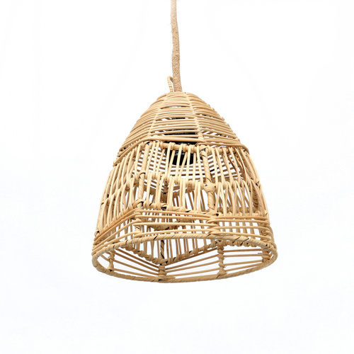 Check Pendant lamp over table - The Bala S, E27, Rattan, Scandinavian style