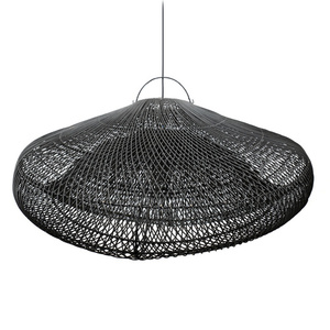Rattan pendant lamp - The Cloud XXL, E27, handmade small 4