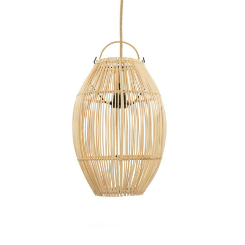 Check Living room ceiling lamp - The Zuri S, E27, Rattan, scandi boho