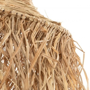 Handmade pendant lamp - The Honolulu, E27, rattan, boho style small 5