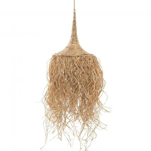 Handmade pendant lamp - The Honolulu, E27, rattan, boho style small 0