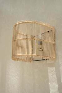 Bazar Bizar Gigi S Rattan Wall Lampshade, Natural, 25 cm small 8