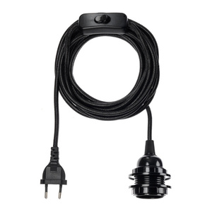 BAZAR BIZAR FL-B black lamp cord with E27 socket 450 cm small 0