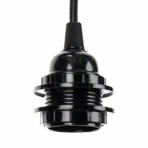 BAZAR BIZAR FL-B black lamp cord with E27 socket 450 cm small 1