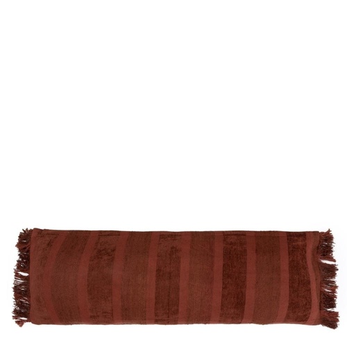 Check The Oh My Gee Cushion Cover - Burgundy Velvet - 35x100.