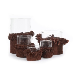 The Oh My Gee Candle Holder - Burgundy Velvet - XL. small 2