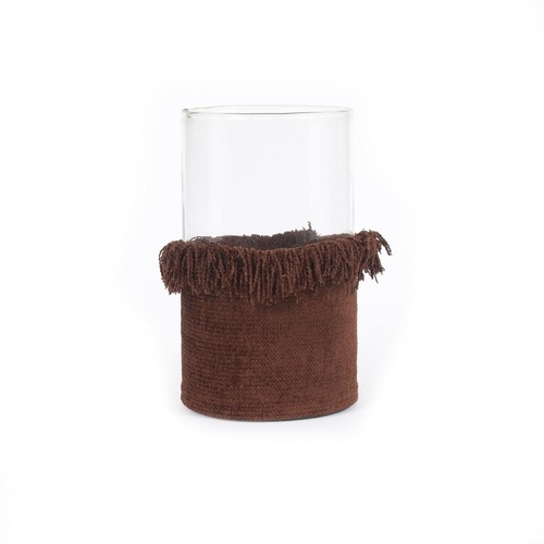 Check The Oh My Gee Candle Holder - Burgundy Velvet - XXL