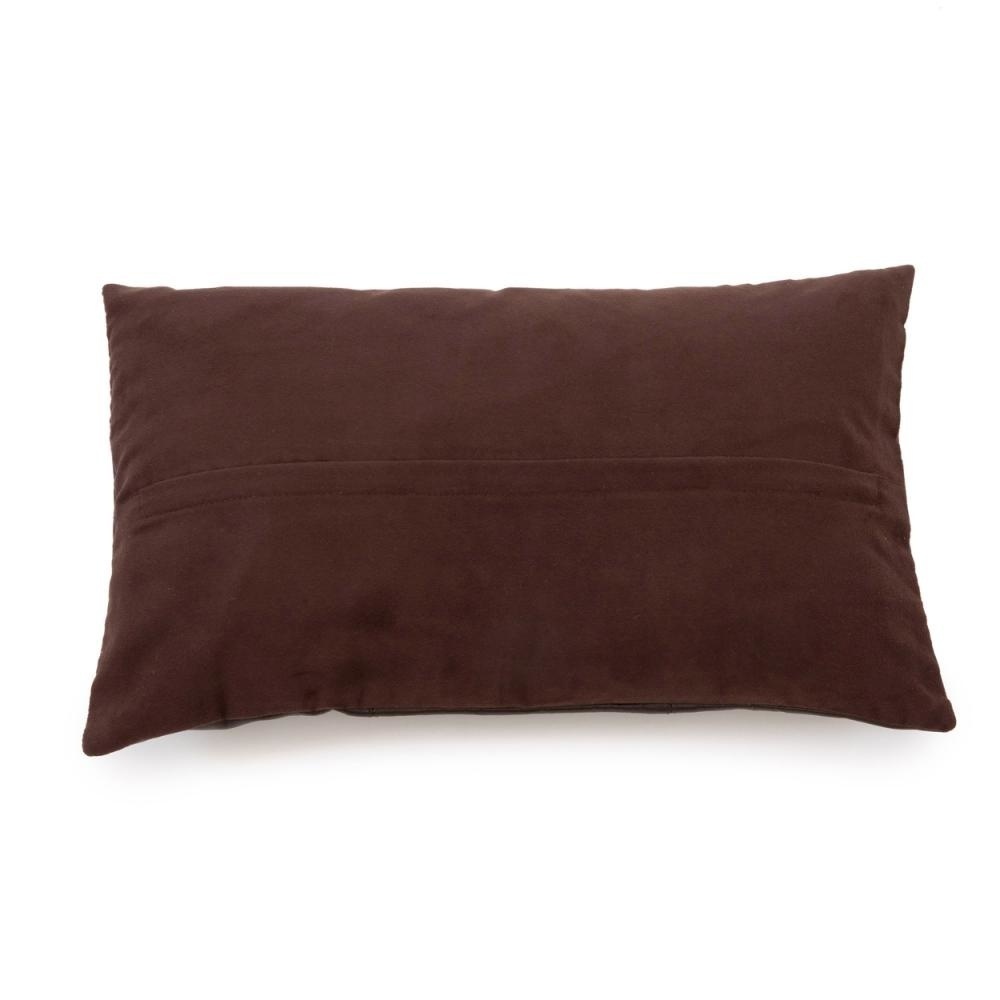 View The Six Panel Leather Cushion Cover - Chocolate - 30x50. The Six Panel Leather Cushion Cover - Chocolate - 30x50.