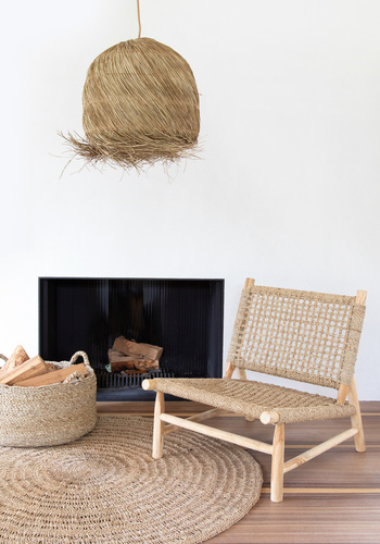 Check Boho ceiling lamp - The Wicked, E27, natural grass