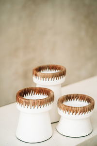 The Pretty Candle Holder - White Natural - M small 3