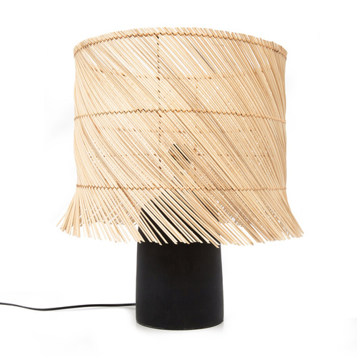 Check Table Lamp - The Rattan Black, E27, boho
