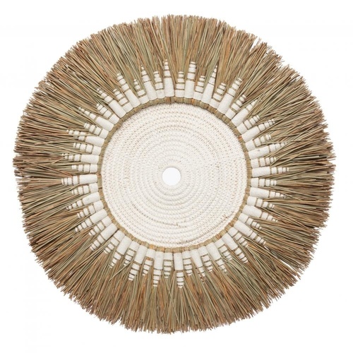 Check The Raffia Macramé Wall Deco - White Natural