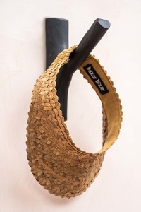 BAZAR BIZAR The Hook black teak wall hook JABR058B small 1