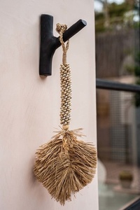 BAZAR BIZAR The Hook black teak wall hook JABR058B small 3