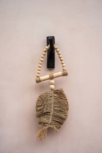 BAZAR BIZAR The Hook black teak wall hook JABR058B small 5