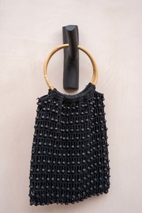 BAZAR BIZAR The Hook black teak wall hook JABR058B small 6