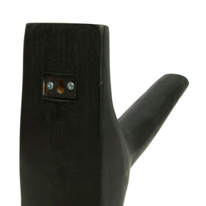 BAZAR BIZAR The Hook black teak wall hook JABR058B small 8
