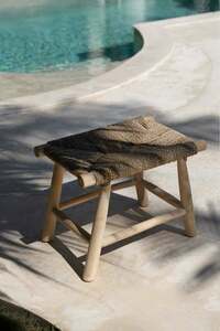 The Porto Seagrass Stool - Natural - M small 11