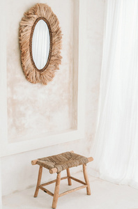 The Porto Seagrass Stool - Natural - M small 2