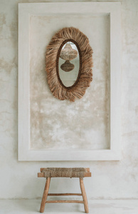 The Porto Seagrass Stool - Natural - M small 5
