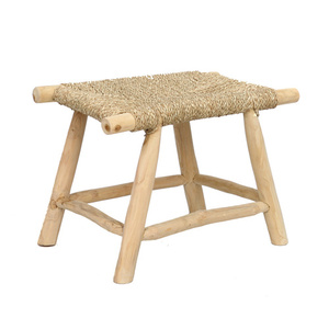 The Porto Seagrass Stool - Natural - M small 0