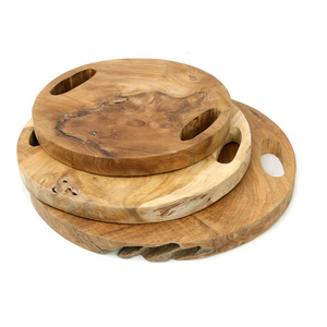 The Teak Root Tray - Natural - M small 9