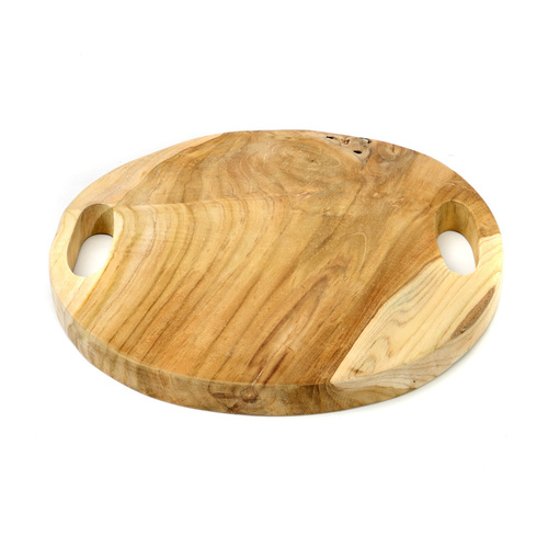 Check The Teak Root Tray - Natural - M