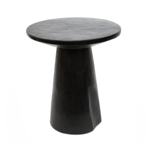 The Timber Conic Side Table - Black - 50 small 3