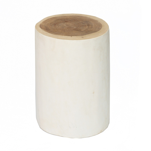 Check The Tribe Stool - Natural White