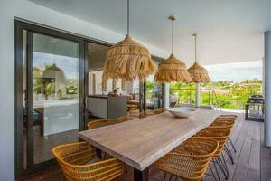 Braided grass pendant lamp - The Abaca Hoola L, E27 small 1