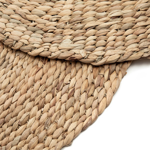 Round water hyacinth carpet natural Ø200 cm small 2