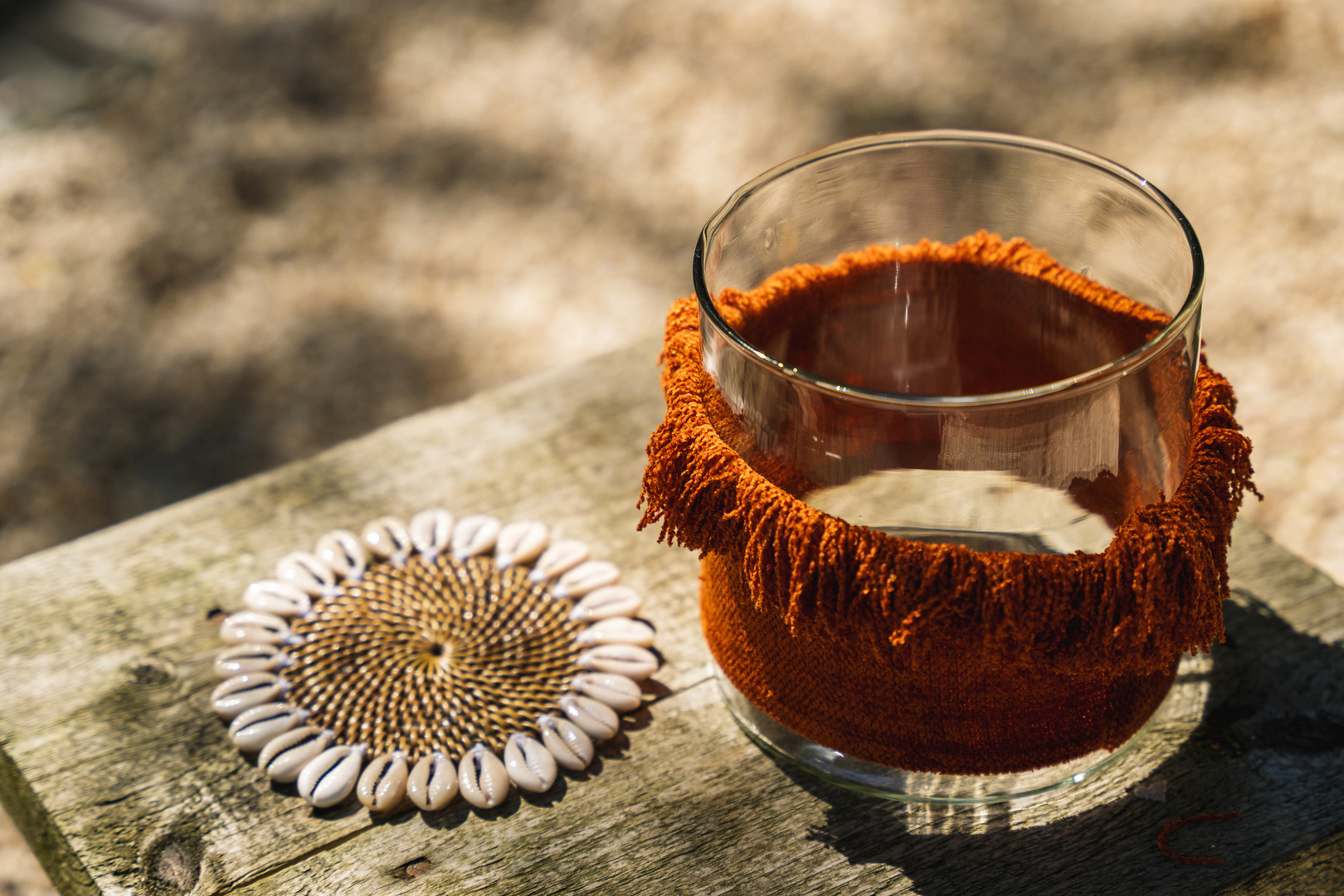 Shell Caoster The Colonial Shell Coaster - Natural Brown | Lunares Store