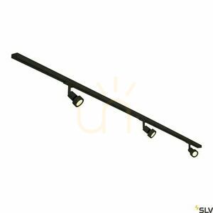 Rail light set SLV PURI 1-phase black 2 m 3x4.3W 143190 1 Rail light set SLV PURI 1-phase black 2 m 3x4.3W 143190 small 1