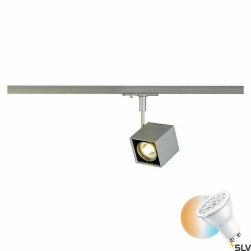 Check SLV ALTRA DICE 1-Circuit Track Spot GU10 Silver-Grey/Black 143354