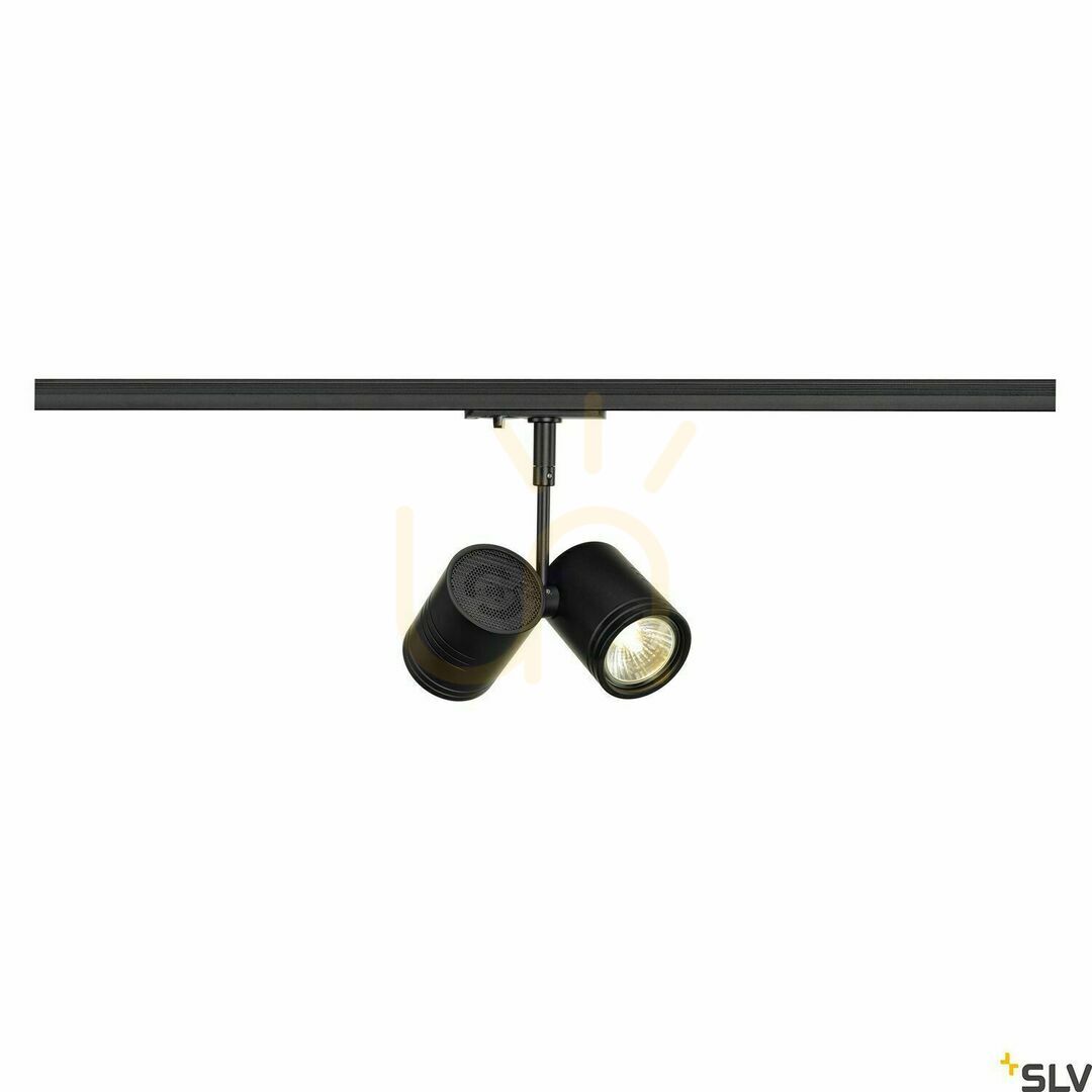 View Track Light SLV BIMA 2 Black GU10 2x50W 1-Circuit 143430 Track Light SLV BIMA 2 Black GU10 2x50W 1-Circuit 143430