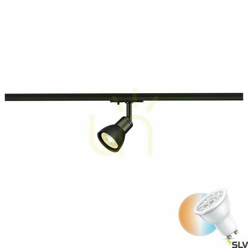 Check Track Light SLV PURIA Black GU10 1-Circuit 230V 10W 143450