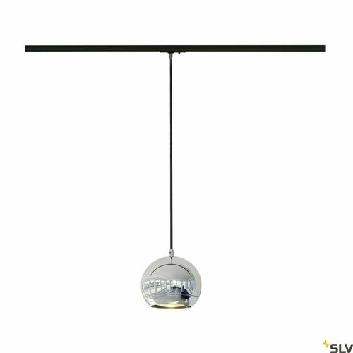 Check Hanging Pendant Lamp for 1-Phase Track SLV Light Eye Chrome GU10 15 cm 143620