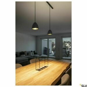 Hanging Pendant Lamp for Track SLV PARA CONE 14 Black GU10 35W 143990 1 Hanging Pendant Lamp for Track SLV PARA CONE 14 Black GU10 35W 143990 small 1