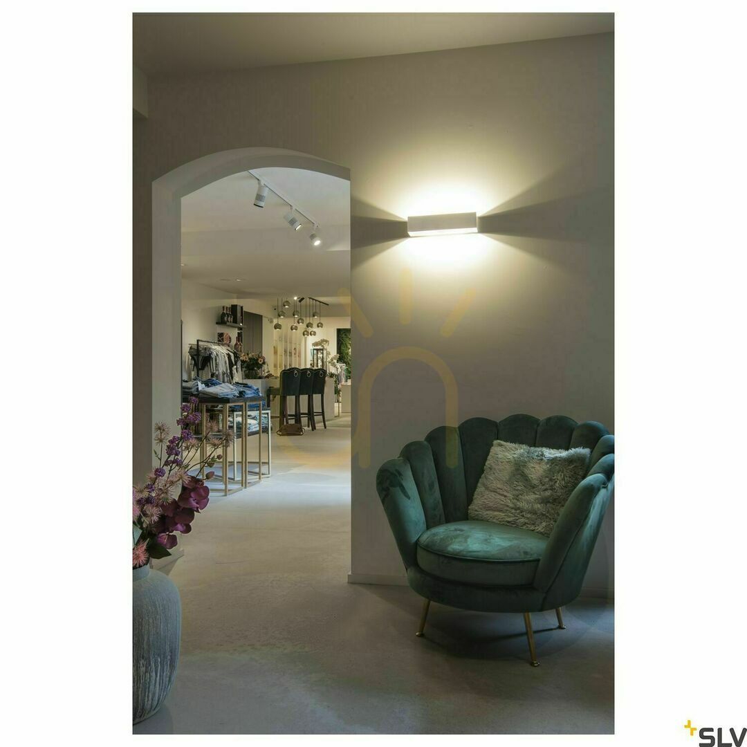 View Indoor Wall Light SLV LOGS IN L LED Aluminum White 18W 3000K 1002843 Indoor Wall Light SLV LOGS IN L LED Aluminum White 18W 3000K 1002843