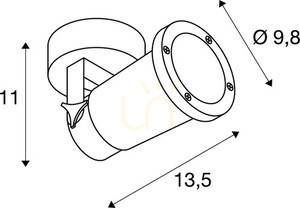 Outdoor Wall Spotlight SLV Nautilus WL Black 11W IP54 1002867 small 5