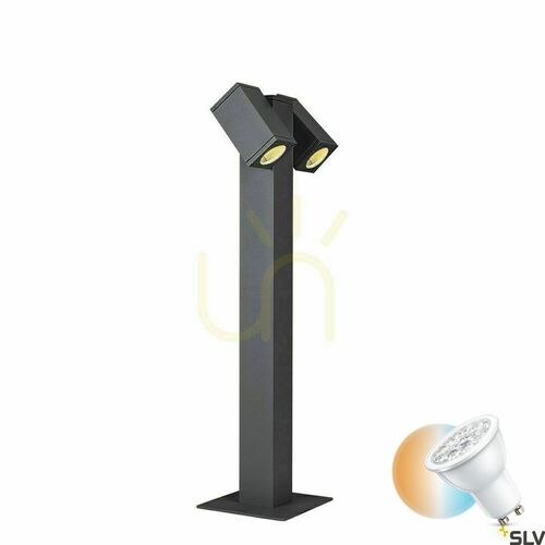 Check Outdoor Post Light SLV THEO Pathlight Anthracite Aluminum 7W IP44 1002871
