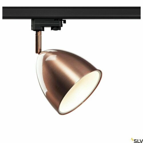 Check Track light SLV PARA CONE 14 3-phase copper/white GU10 25W 1002878